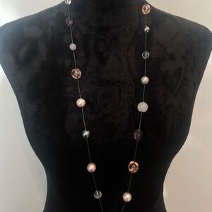 3 For $20! Pink and Purple Beaded Necklace with Alternating Pattern